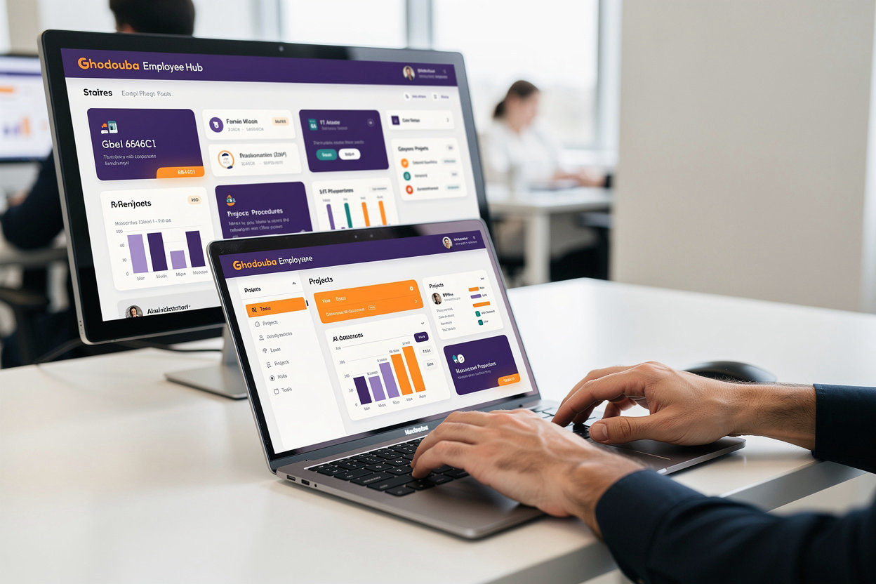 TECH HUB Employee Portal — integrated platform for company tools, procedures, projects, and performance indicators